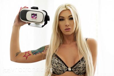 Aubrey Kate shemale vr sex video