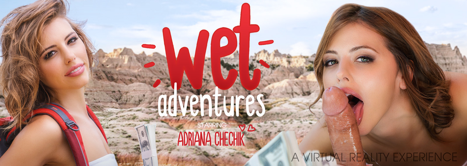 Wet Adventures - Trans VR Porn Video, Starring: Adriana Chechik