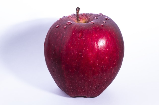 Red Apple White Background