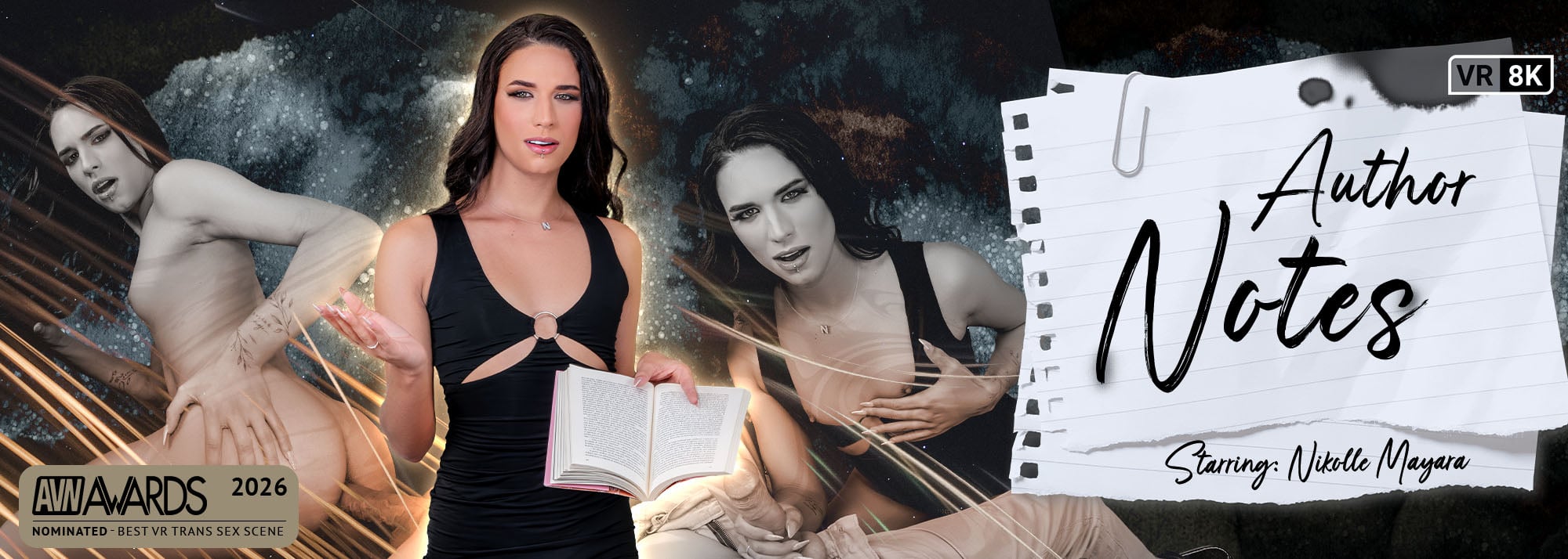 Author Notes - Trans VR Porn Video, Starring: Nikolle Mayara