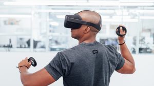 Man In VR Helmet
